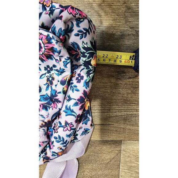 Vera Bradley Reactive Purple Floral Sling Backpack Pre Owned - Picture 11 of 13